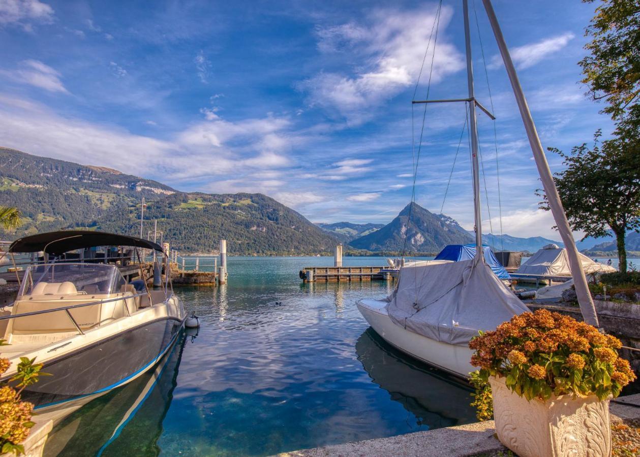 Strandhuesli Directly On Lake Thun دارليغن المظهر الخارجي الصورة